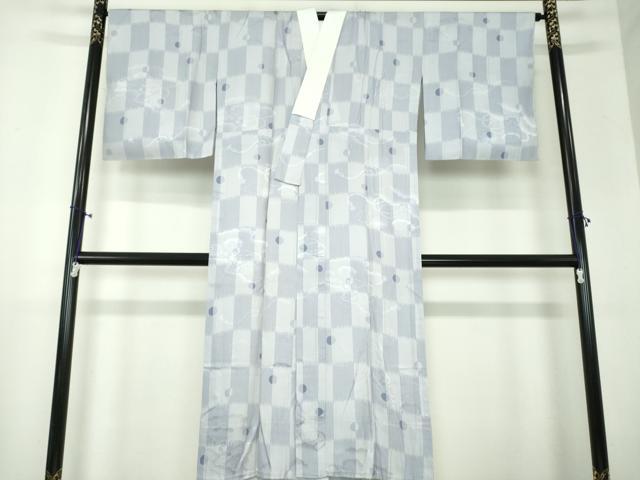 平和屋着物●上質な長襦袢　無双仕立て　雲取り檜扇貝桶地紋　正絹　逸品　未使用　DAAX4426ps