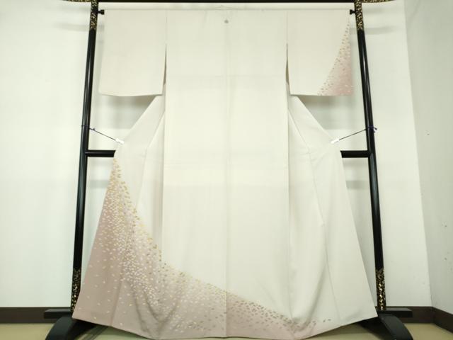 平和屋着物●中国三大刺繍　総相良刺繍　総刺繍　訪問着　地紙文　暈し染め　金糸　正絹　逸品　DAAX4463ps