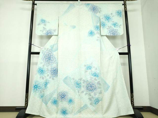 平和屋着物●名門　藤娘きぬたや・総絞り　訪問着　舞花文　正絹　逸品　未使用　DAAX4466ps