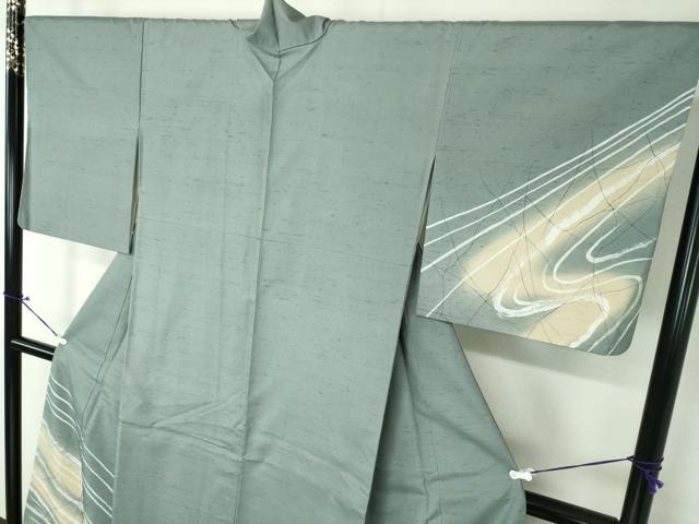 平和屋着物●現代の名工 京友禅 村田道宣 石川県指定無形文化財 牛首紬 白山工房 手織 訪問着 ろうけつ染 さが美扱 正絹 逸品 DAAX4488ps 平和屋着物○現代の名工 京友禅 村田道宣 石川県指定無形文化財 牛首紬
