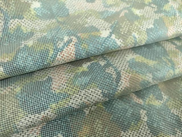 平和屋着物●上質な紬　蔦の葉文　正絹　逸品　DAAX4502ps