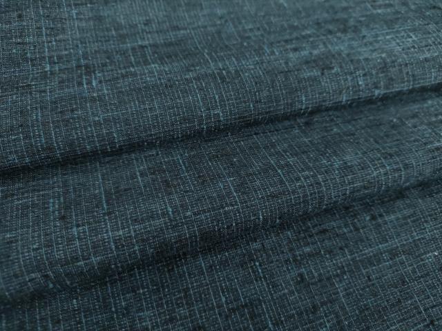 平和屋着物●男性　紬　濃紺地　正絹　逸品　DAAX4511ps