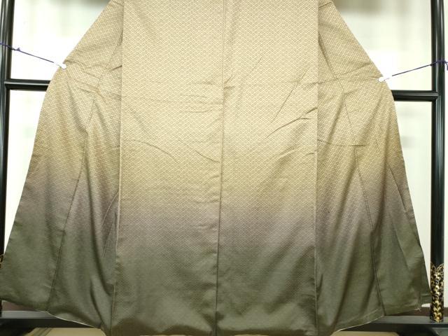 平和屋着物○訪問着 お召地 菱文 暈し染め 鈴乃屋扱い 正絹