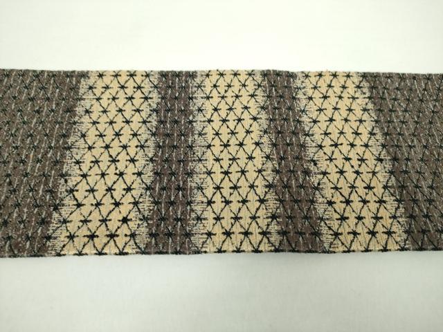 平和屋着物●九寸名古屋帯　唐織　菱文　正絹　逸品　DAAX4631ps 平和屋着物○九寸名古屋帯 唐織 菱文 正絹 逸品 DAAX4631ps 名古屋帯