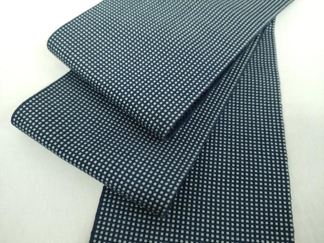 平和屋着物●男性　本場筑前博多織　角帯　各通し　正絹　逸品　DAAX4646ps