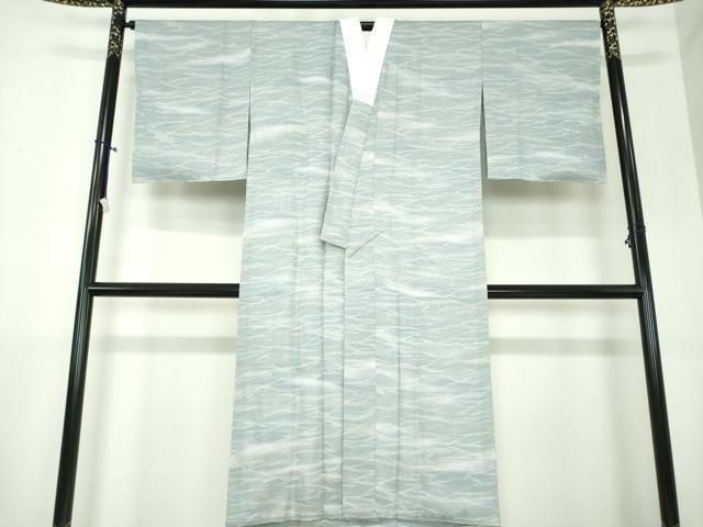 平和屋着物●上質な長襦袢　袷　霞小花地紋　暈し染め　正絹　逸品　DAAX4660ps