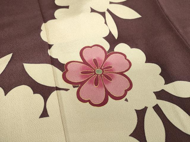 平和屋着物▽訪問着 単衣 舞桜 たたき染め 正絹 逸品 CAAU3844xi