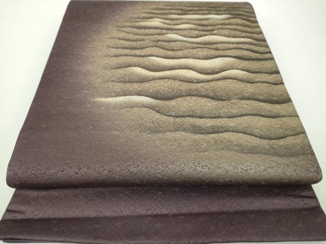 平和屋着物●両面　太鼓柄袋帯　波霞　金彩　正絹　逸品　未使用　DAAX4739ps