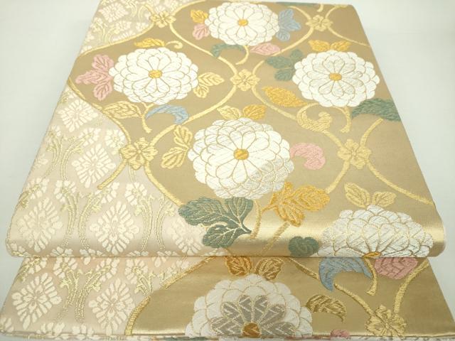 平和屋着物●両面　六通柄袋帯　唐織　草木染　立涌有職華文　金銀糸　正絹　逸品　DAAX4746ps 平和屋着物○両面 六通柄袋帯 唐織 草木染 立涌有職華文 金