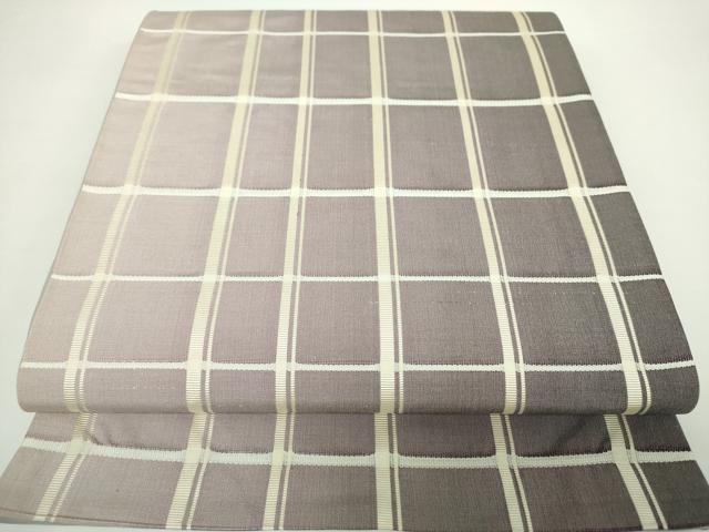 平和屋着物●全通柄袋帯　吉野間道　正絹　逸品　未使用　DAAX4756ps