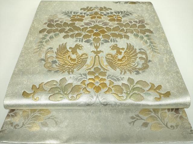 平和屋着物○上質な小紋 紬地 枝葉文 正絹 逸品 CAAW3168ut