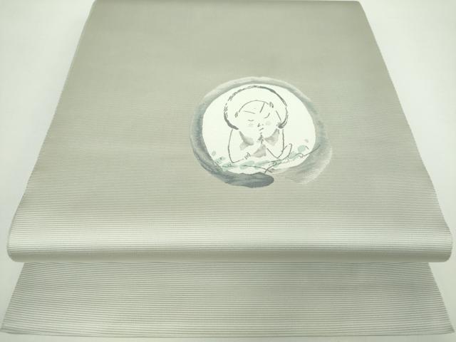 平和屋着物●小森文雄の世界　太鼓柄袋帯　心　正絹　逸品　DAAX4880ps