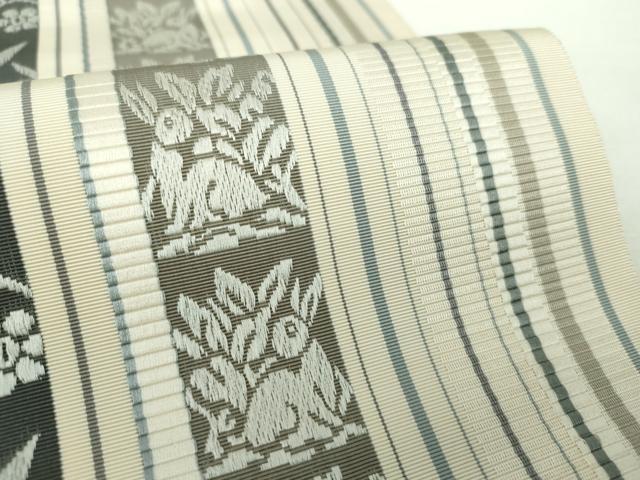 平和屋着物○伝統工芸士 中牟田耕三 本場筑前博多織 八寸名古屋