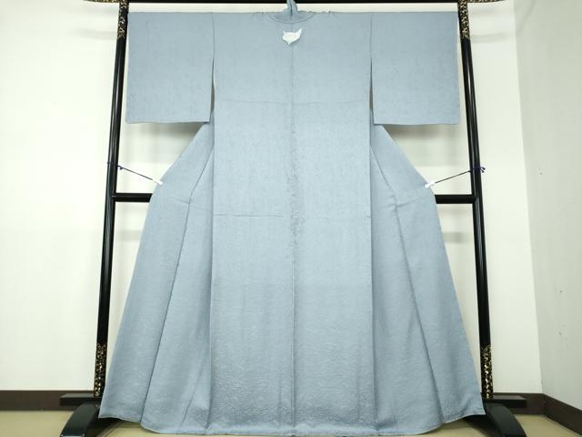 平和屋着物○上質な色無地 草花地紋 薄花色 さが美扱い 正絹 逸品