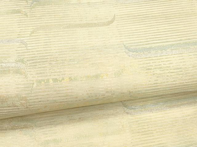 平和屋着物＊夏物　六通柄袋帯　抽象文様　金銀糸　正絹　逸品　DAAX5545cm 平和屋着物＊夏物 六通柄袋帯 抽象文様 金銀糸 正絹 逸品 DAAX5545cm