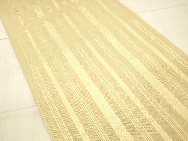 平和屋着物＊夏物 本場筑前博多織 八寸名古屋帯 紗献上 香色