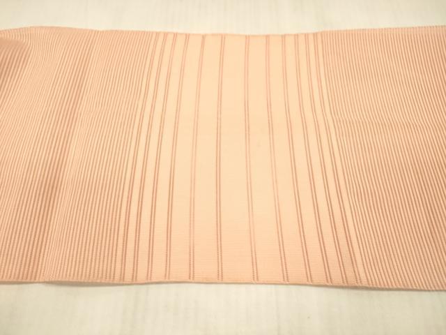 平和屋着物＊夏物 絽綴れ 八寸名古屋帯 横段文 甚三