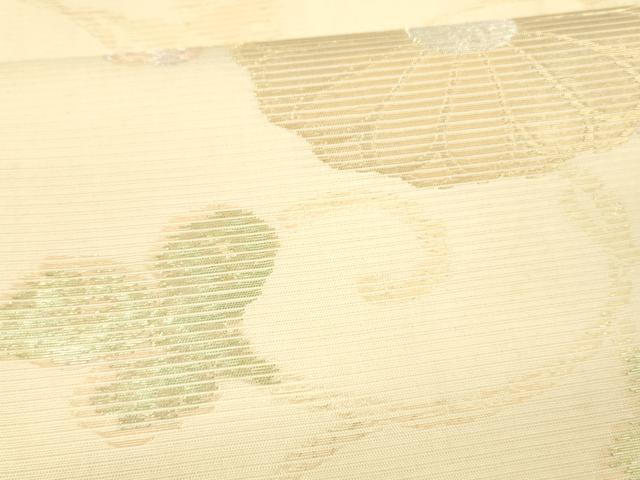 平和屋着物＊夏物　太鼓柄袋帯　花唐草文　金銀糸　正絹　逸品　DAAX5584cm 平和屋着物＊夏物 太鼓柄袋帯 花唐草文 金銀糸 正絹 逸品 DAAX5584cm