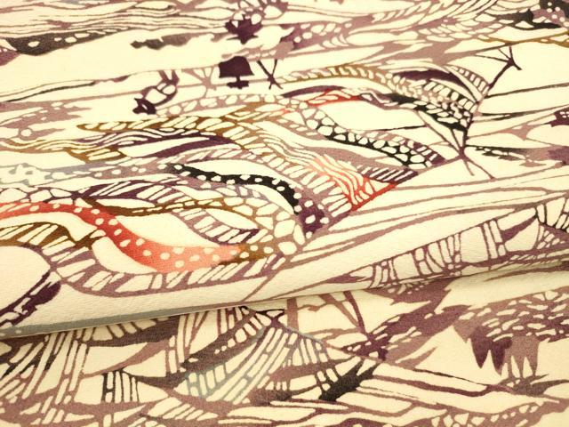 平和屋着物○九寸名古屋帯 作家物 紅型 京都風詩之内