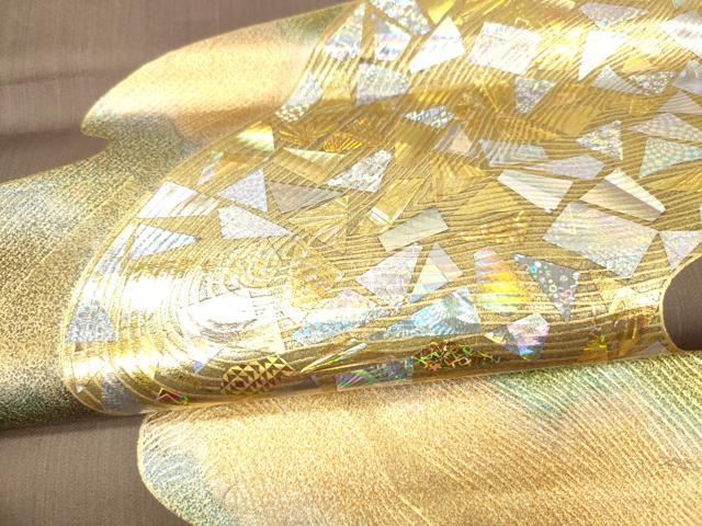 平和屋着物○太鼓柄袋帯 流水文 金彩 正絹 逸品 DAAX5647cm