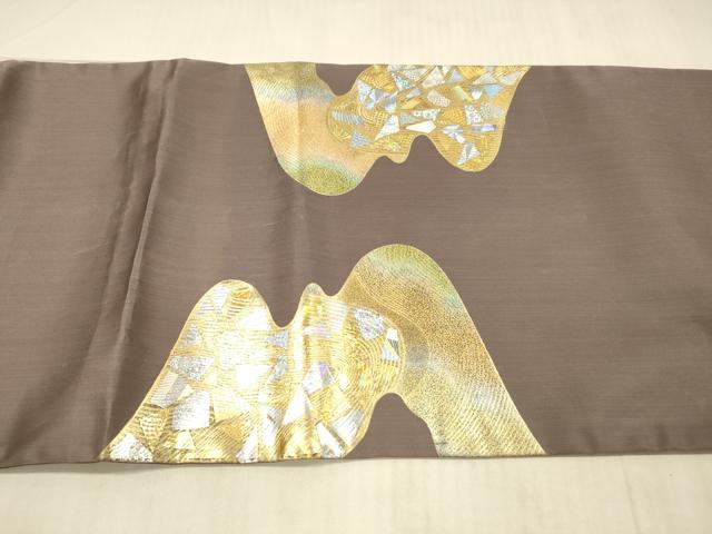 平和屋着物○太鼓柄袋帯 流水文 金彩 正絹 逸品 DAAX5647cm