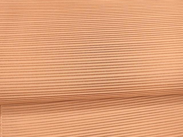 平和屋着物＊夏物 絽綴れ 八寸名古屋帯 甚三紅色 正絹 逸品