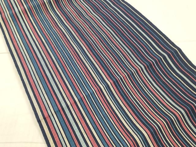 平和屋着物＊夏物　八寸名古屋帯　間道　正絹　逸品　DAAX5748cm 平和屋着物＊夏物 八寸名古屋帯 間道 正絹 逸品 DAAX5748cm