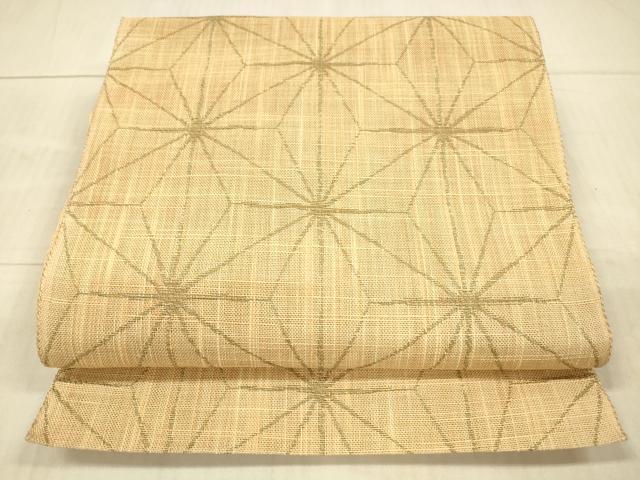 平和屋着物＊夏物　八寸名古屋帯　麻の葉文様　DAAX5751cm