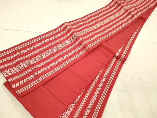 平和屋着物○本場筑前博多織 半幅帯 献上 証紙付き 正絹 逸品