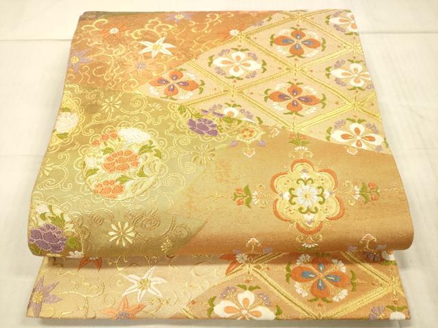 平和屋本店□極上 俵屋 人間国宝 喜多川平朗 有職織物 六通柄袋帯 鳳凰