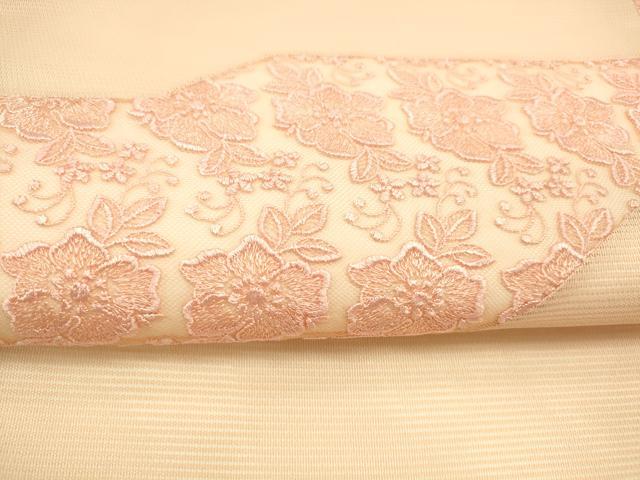平和屋着物＊夏物　九寸名古屋帯　総刺繍　草花文　正絹　逸品　DAAX5876cm 平和屋着物＊夏物 九寸名古屋帯 総刺繍 草花文 正絹 逸品 DAAX5876cmの