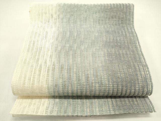 平和屋着物＊夏物　八寸名古屋帯　霞文　正絹　逸品　DAAX5882cm