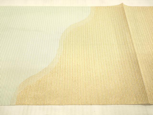 平和屋着物＊夏物　八寸名古屋帯　抽象文様　金糸　正絹　逸品　DAAY8327cm 平和屋着物○八寸名古屋帯 有栖川裂 大阪有香製 金糸 正絹 逸品