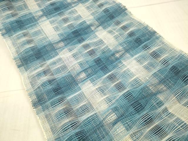 平和屋着物＊夏物 八寸名古屋帯 間道 正絹 逸品 DAAX5964cm