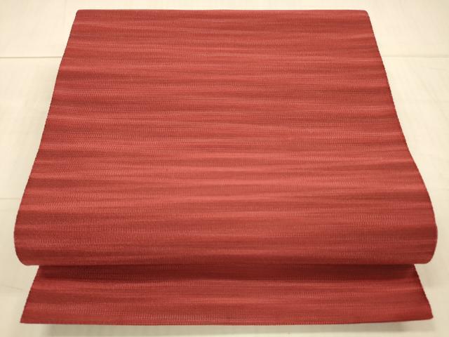 平和屋着物●爪掻き本綴れ　八寸名古屋帯　間道　正絹　逸品　DAAX5978cm