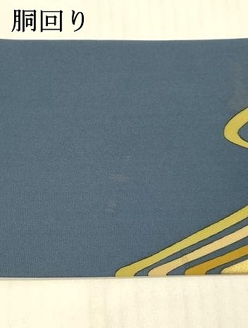 平和屋着物●九寸名古屋帯　流水文　金彩　松坂屋扱い　染織名作展　正絹　逸品　DAAX5993cm 平和屋着物○九寸名古屋帯 流水文 金彩 松坂屋扱い 染織名作展