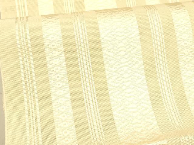 平和屋着物＊夏物　本場筑前博多織　八寸名古屋帯　紗献上　蜂蜜色　正絹　逸品　DAAX8624cm 平和屋着物＊夏物 本場筑前博多織 八寸名古屋帯 紗献上 蜂蜜色 正絹