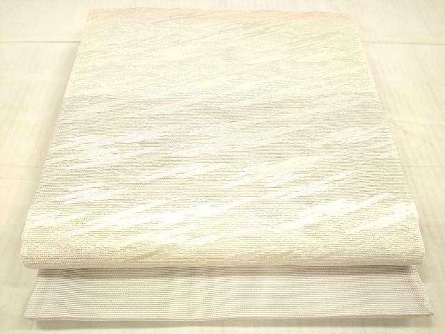 平和屋着物＊夏物　西陣　六通柄袋帯　霞文　銀糸　証紙付き　正絹　逸品　DAAX8633cm