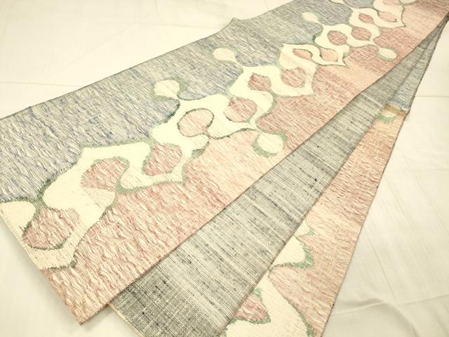 平和屋着物＊夏物 六通柄袋帯 抽象文様 正絹 逸品 DAAX8651cm