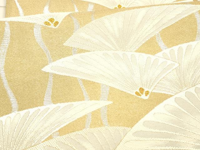 平和屋着物○六通柄袋帯 華飾 金銀糸 正絹 逸品 DAAX8715cm｜