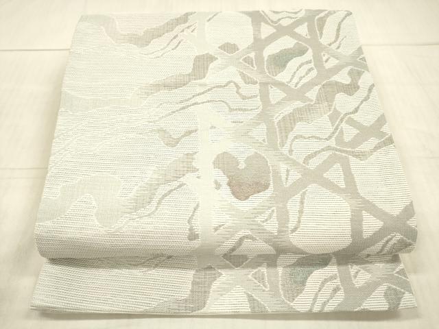 平和屋着物＊夏物　六通柄　京袋帯　流水文　金糸　DAAX8923cm