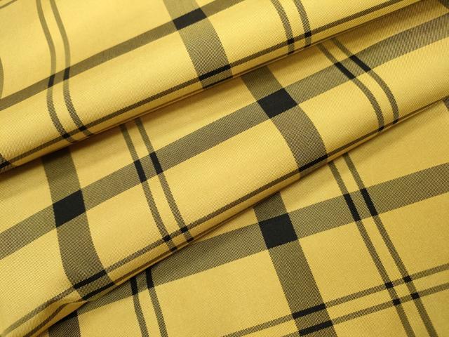 平和屋着物●本場縞大島紬　格子　正絹　逸品　未使用　DAAX9882fe