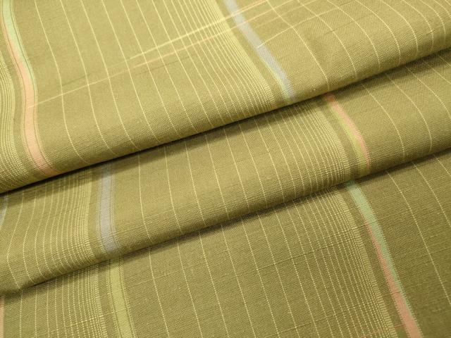 平和屋着物●上質な紬　間道　正絹　逸品　DAAX9884fe