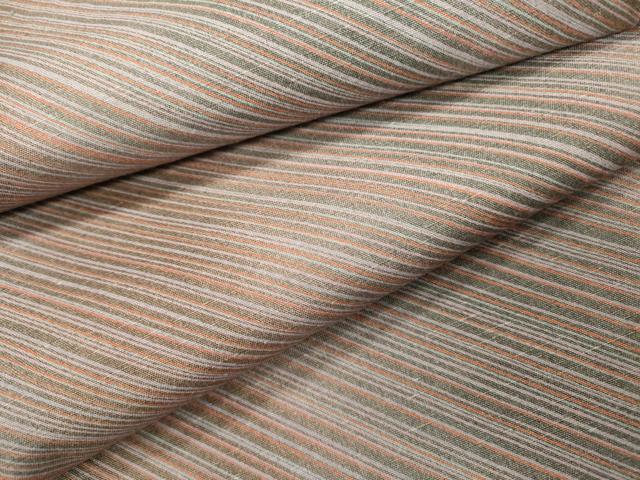 平和屋着物●上質な紬　斜線文　正絹　逸品　未使用　DAAX9956fe