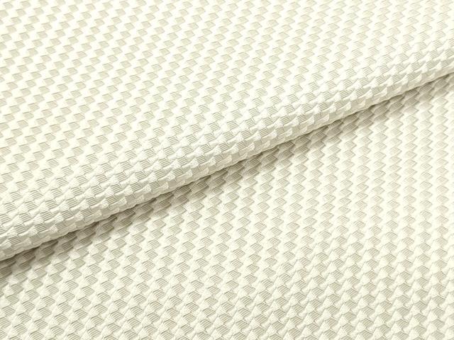 平和屋着物○八寸名古屋帯 霞文 生成り色 正絹 逸品 未