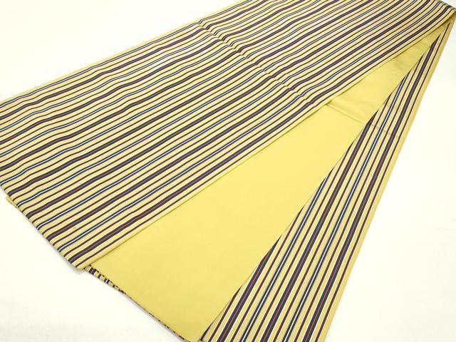 平和屋着物○本場筑前博多織 全通柄京袋帯 間道 正絹 逸品