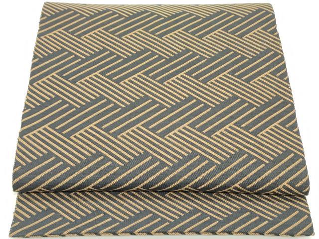 平和屋着物●八寸名古屋帯　檜垣文　帯反物　正絹　逸品　DAAY0157ob