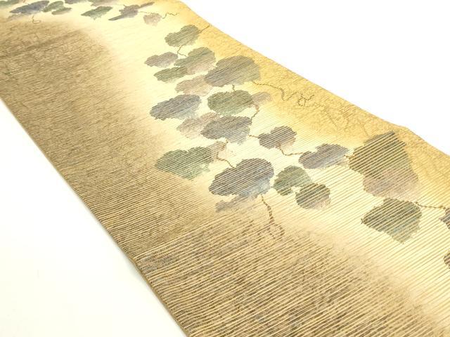 平和屋着物○六通柄袋帯 スリーシーズン 春夏秋 霞蔦の