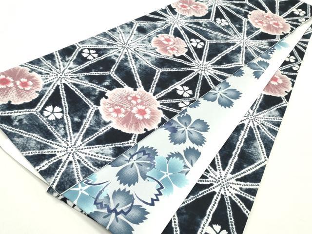 平和屋着物●創作　両面　全通柄　京袋帯　舞花間道　綿　逸品　DAAY0380ob