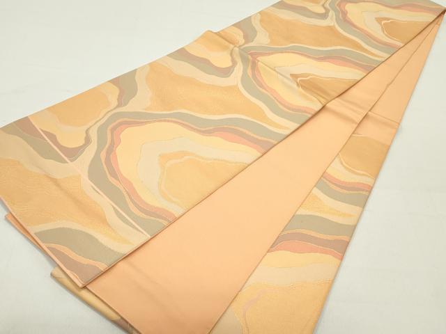 平和屋着物●京都の和装業の老舗一門　千切屋　六通柄　本袋帯　切金錦　霞文　金糸　正絹　逸品　DAAY0464ob 平和屋着物○京都の和装業の老舗一門 千切屋 六通柄